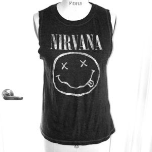 Nirvana muscle t shirt, sleeveless, gray